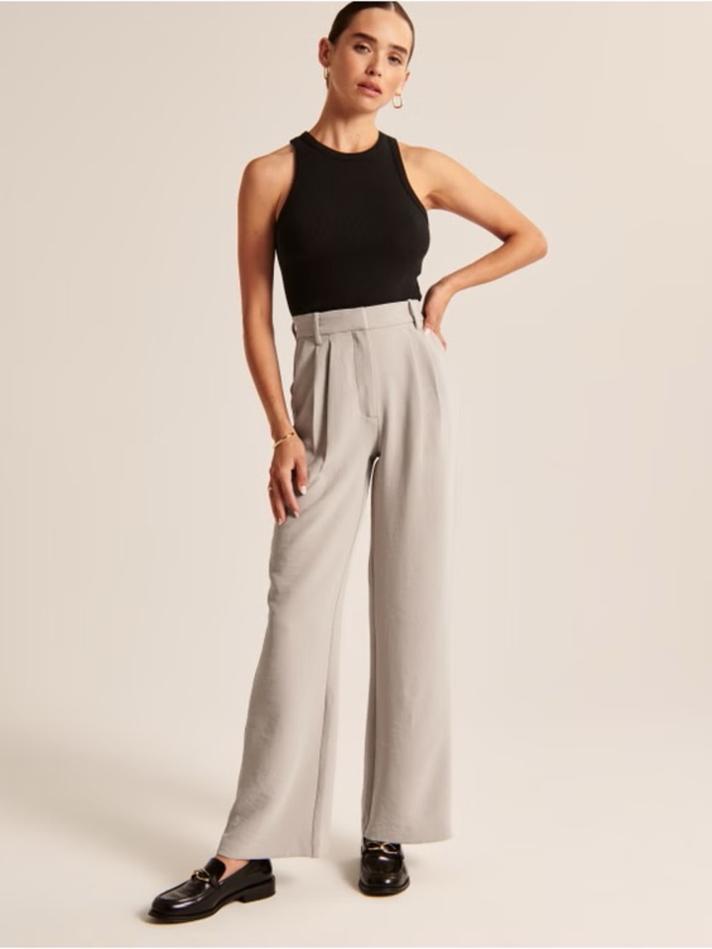 Abercrombie & Fitch Curve Love The Sloane Tailored Pants Short Size 26 High-Rise